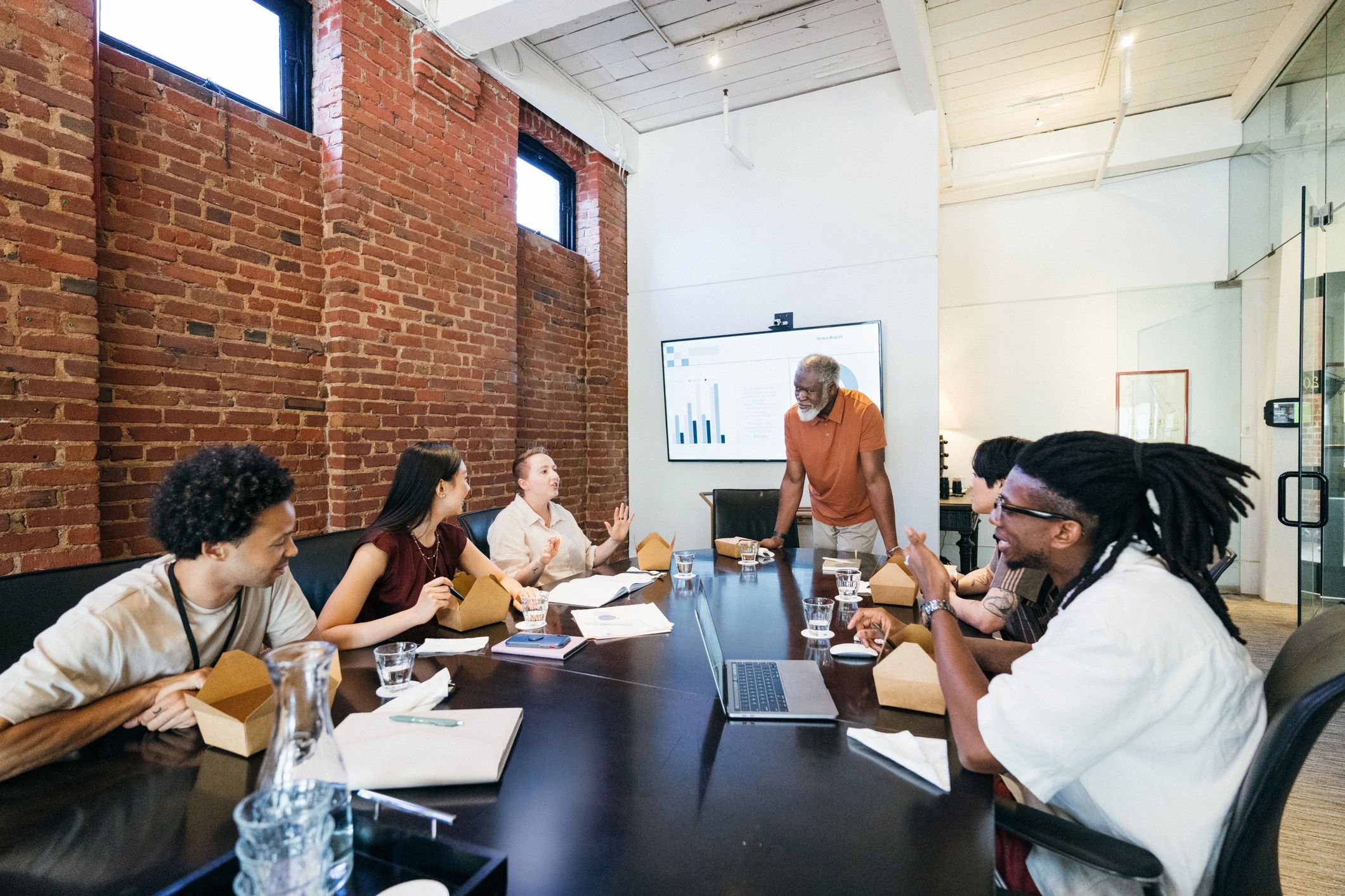 Business leaders collaborating in a boardroom