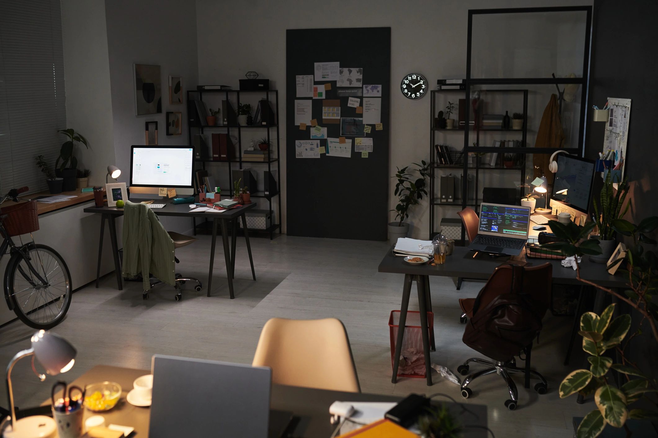 Empty modern office after hours
